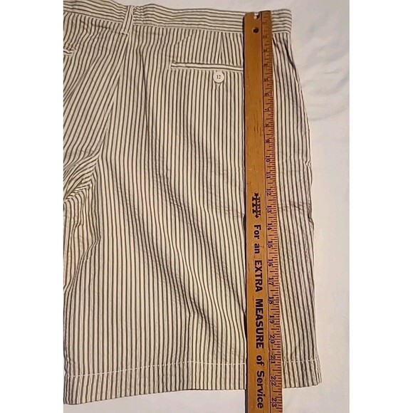 Alpine Design Men Tech Short Stripe Beige Tan Casual Preppy Grunge Street 40 NWT - Picture 9 of 9